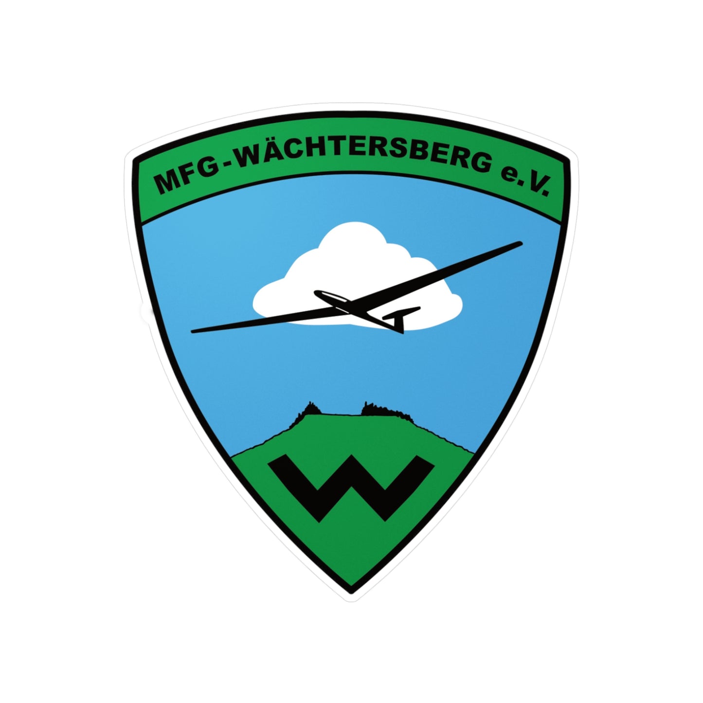 MFGW Logo Sticker 10 x 10 cm Autoaufkleber