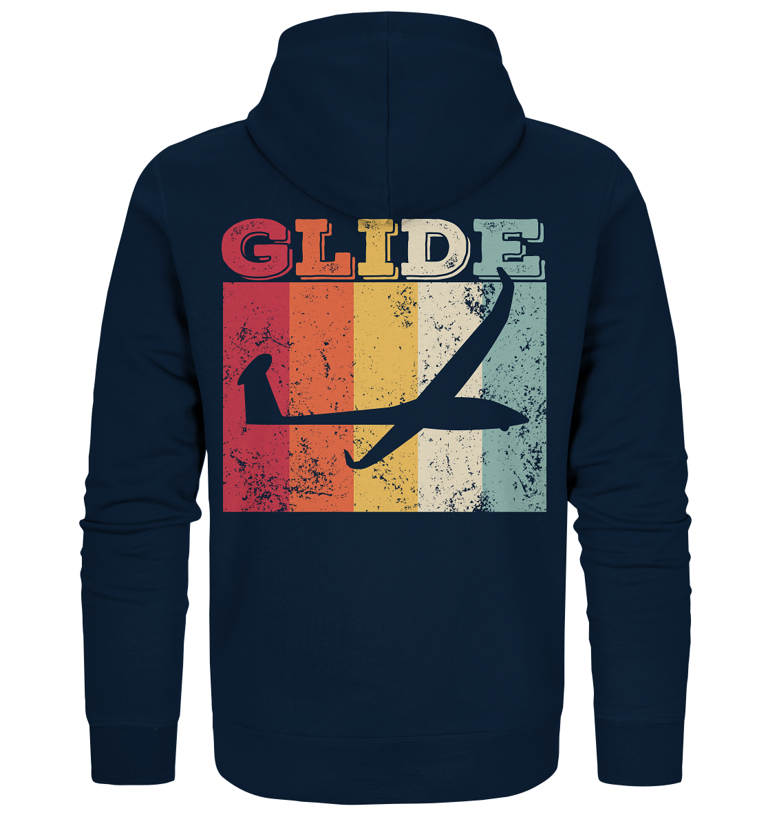Print On Back Glide Segelflieger - Organic Zipper