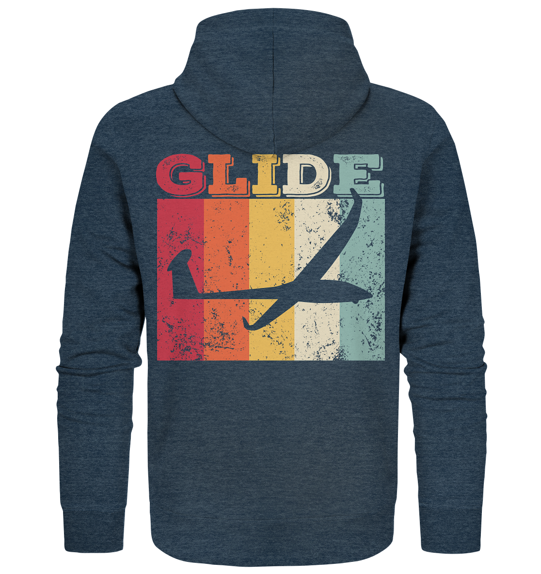 Print On Back Glide Segelflieger - Organic Zipper