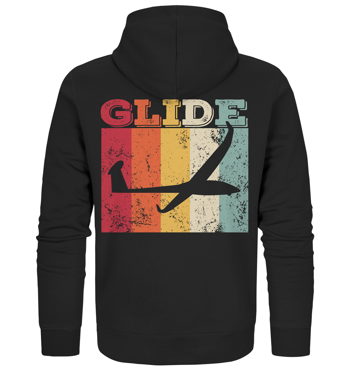 Print On Back Glide Segelflieger - Organic Zipper