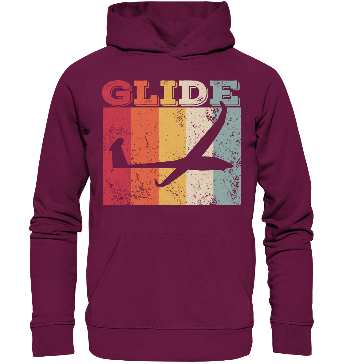 Print On Front Glide Segelflieger - Premium Unisex Hoodie